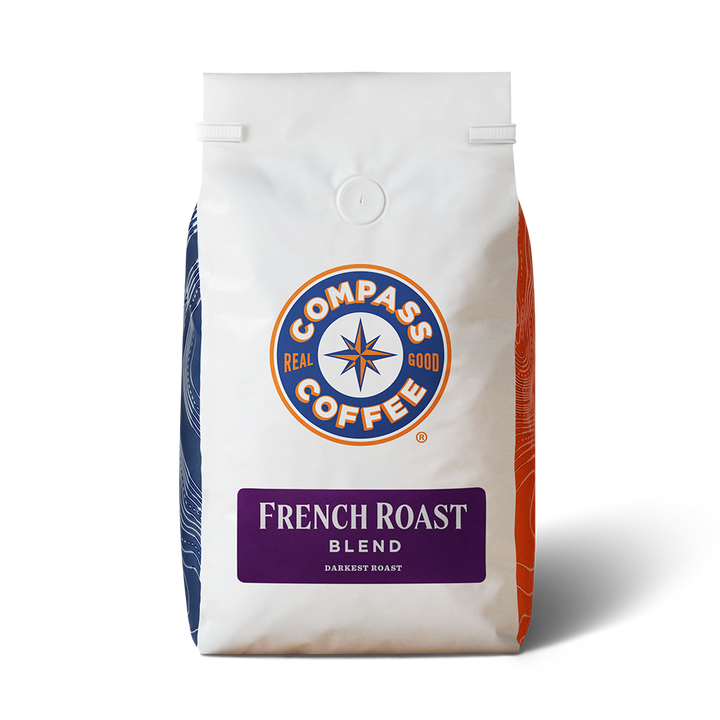 Compass Coffee 2lb Bag French Roast Blend Darkest Roast