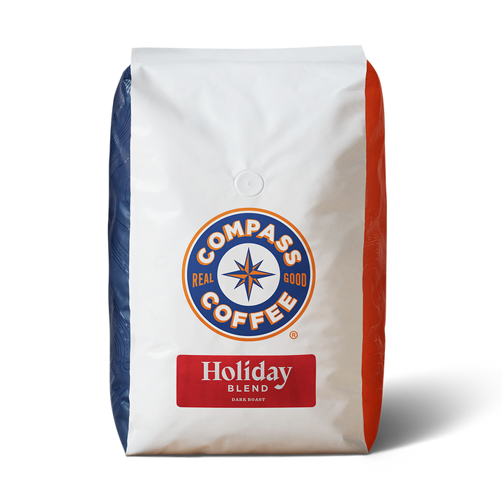 Compass Coffee 5lb Bag Holiday Blend Dark Roast