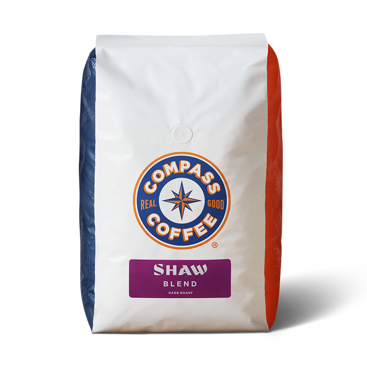 Compass Coffee 5lb Bag Shaw Blend Dark Roast